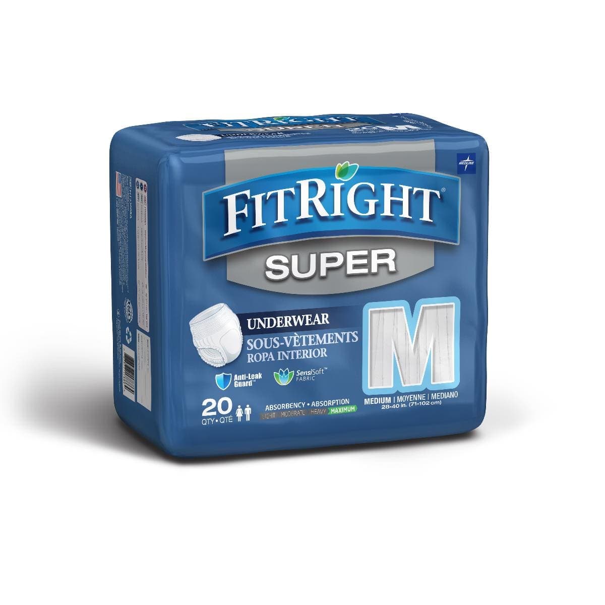 Medline Medline FitRight Super Adult Incontinence Underwear FIT33005AZ