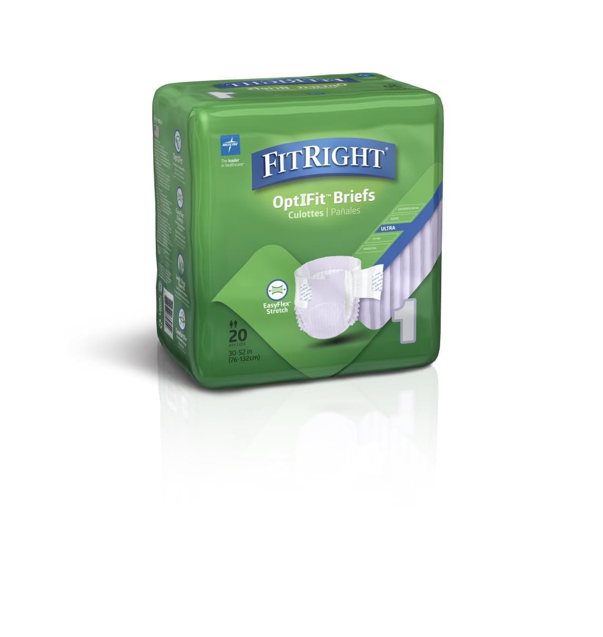 Medline Medline FitRight Stretch Ultra Incontinence Briefs with Center Tab FRSU1Z