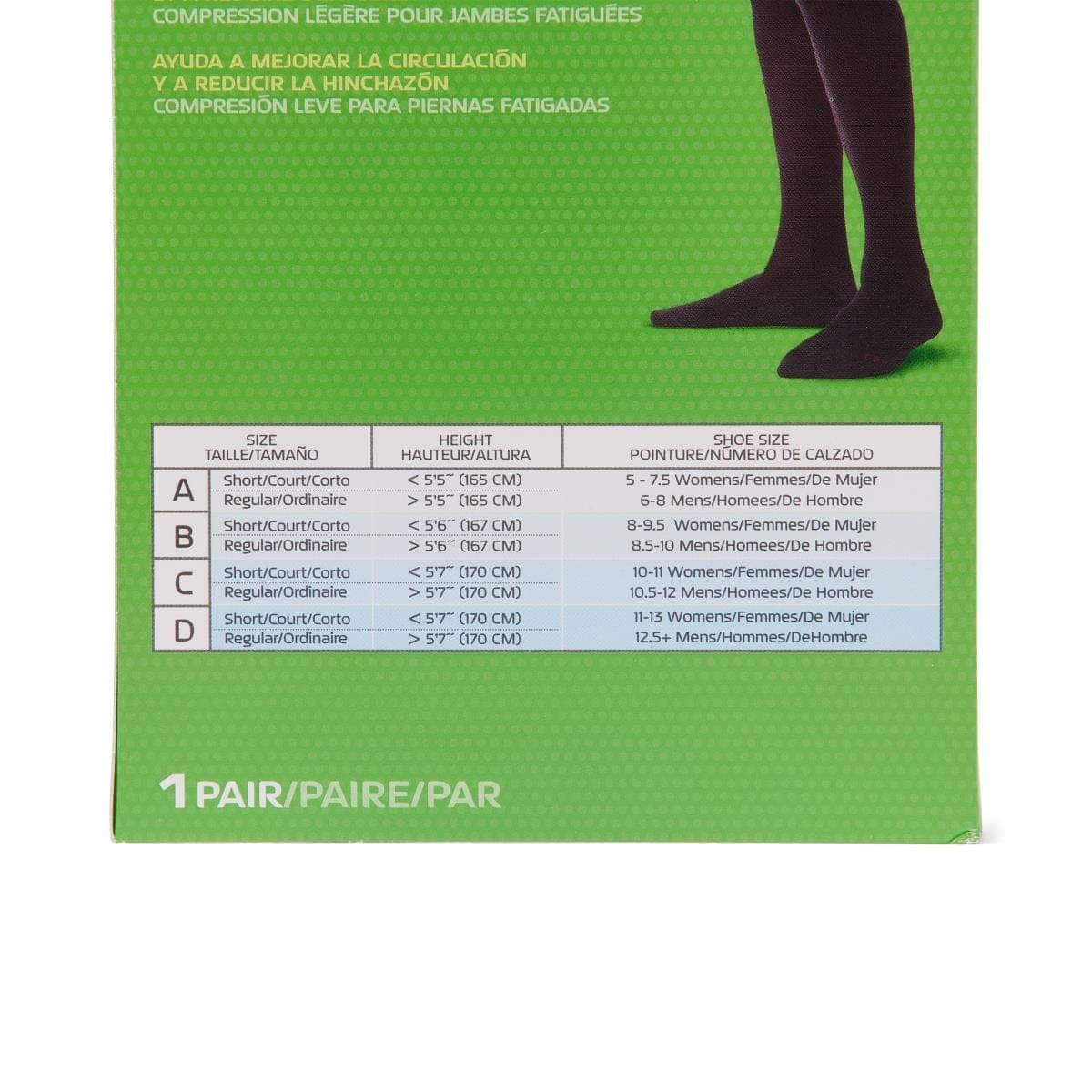 Medline Medline CURAD Knee 8-15mmHg Compression Socks MDS1717BBH