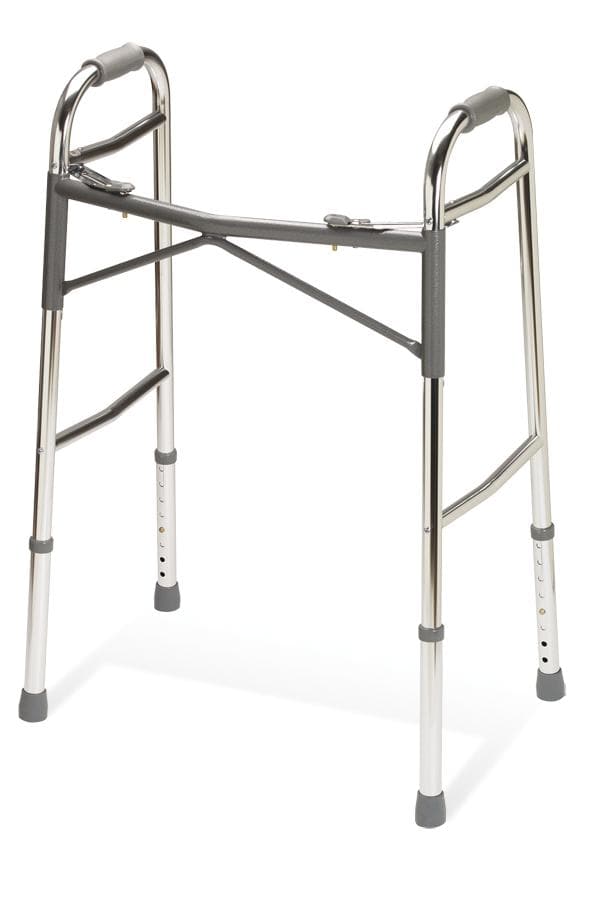 Medline Medline Adult Heavy-Duty 2-Button Folding Walkers G07767