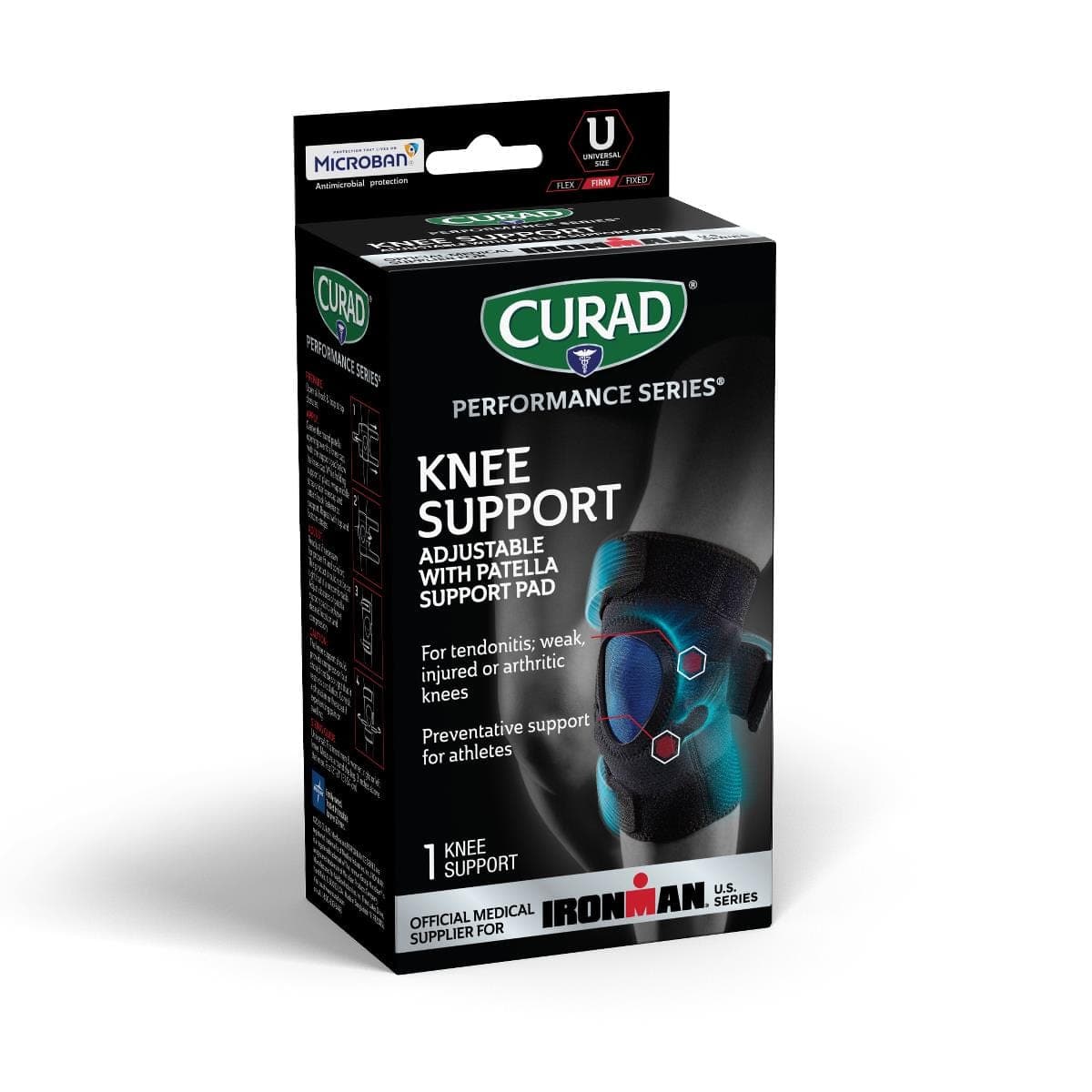 Medline Medline CURAD Performance Series IRONMAN Adjustable Knee Supports CURIM23330
