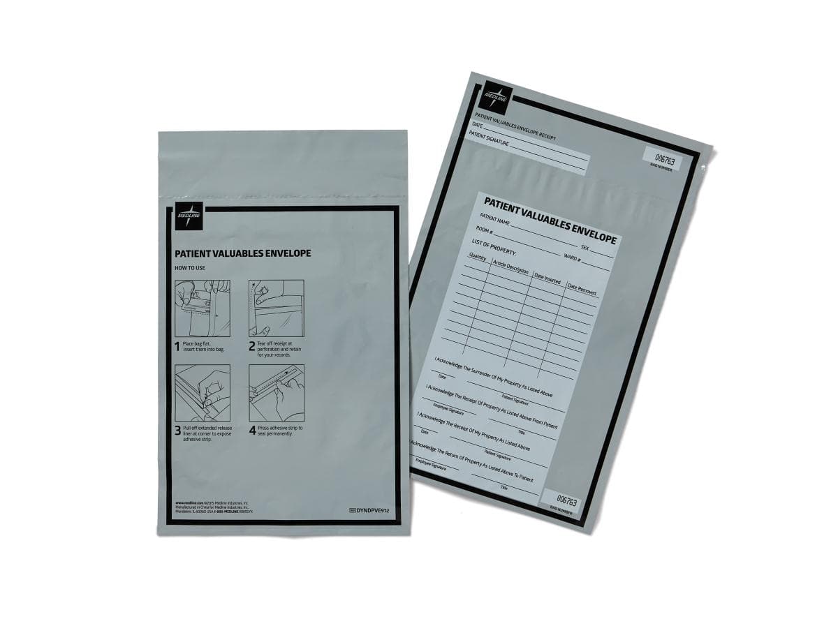 Medline Medline Patient Valuables Bag DYNDPVE912