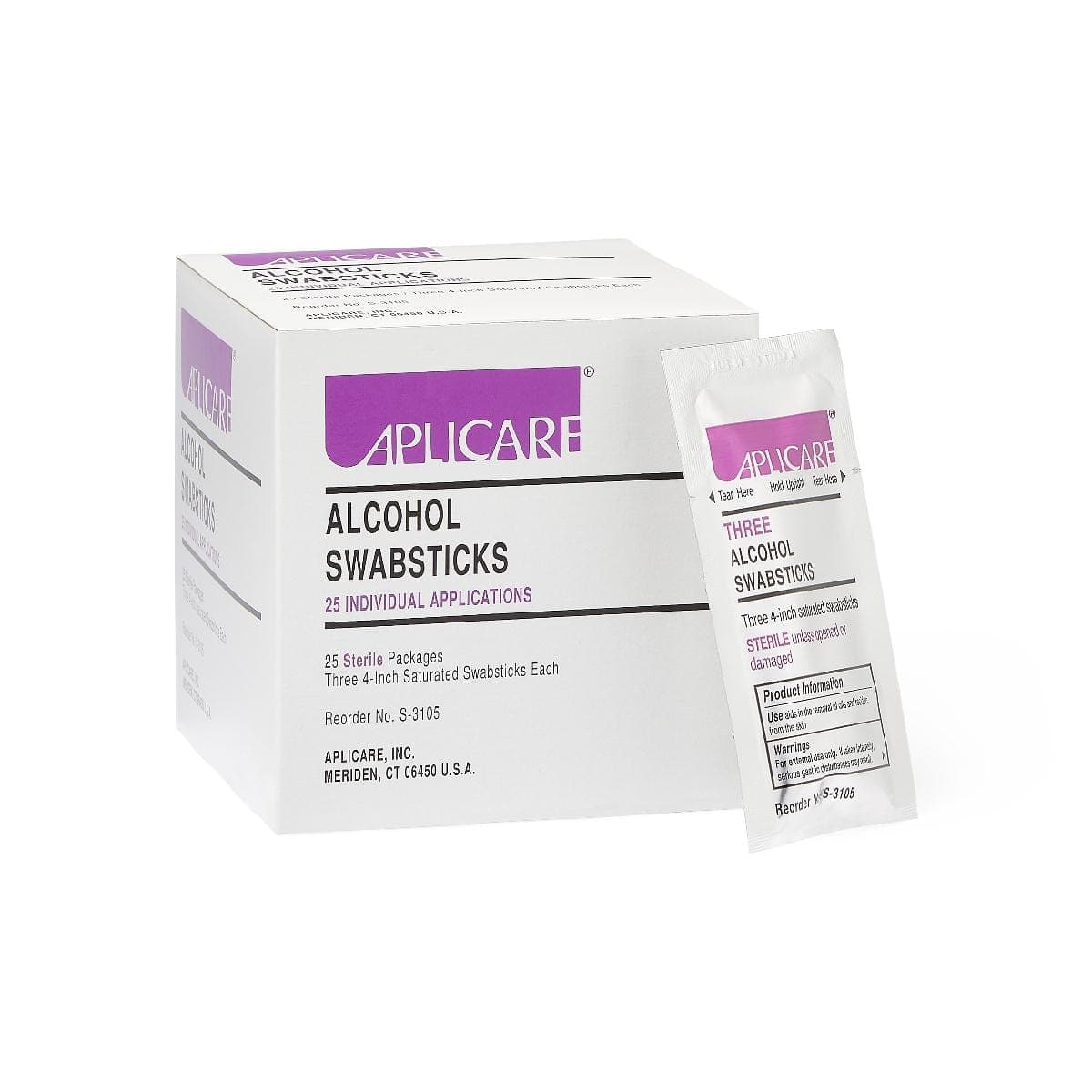 Medline Medline Sterile Alcohol Swabsticks APLS31055S