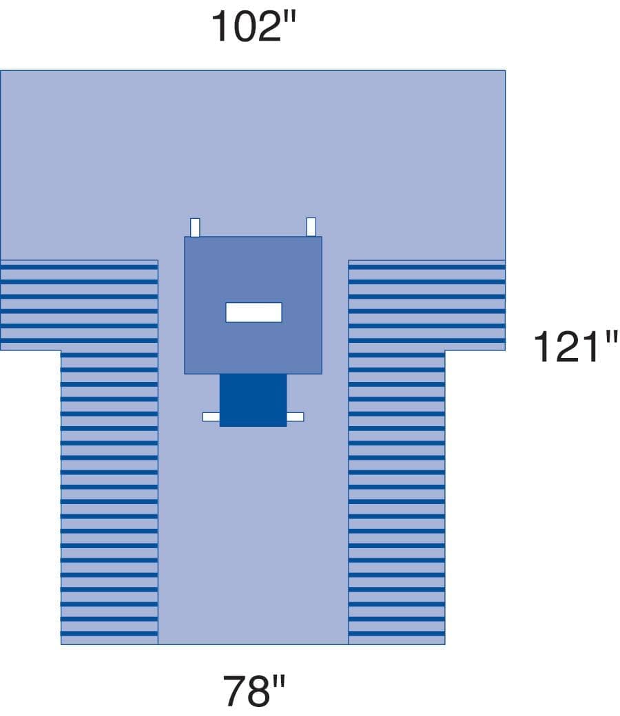 Medline Medline Sterile Transverse Surgical Laparotomy Pack, Sirus DYNJP3070S