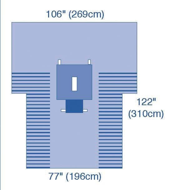 Medline Medline UltraGard Laparotomy T Drapes DYNJP3003UG