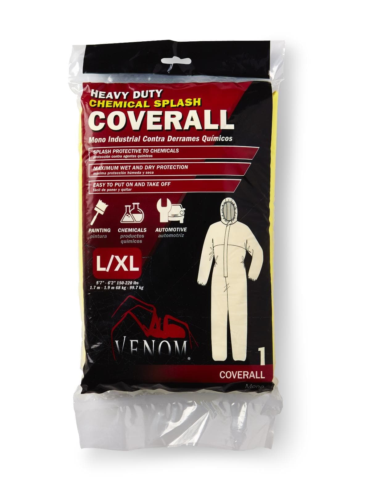 Medline Medline Venom Chemical Splash Coveralls VENCV400N