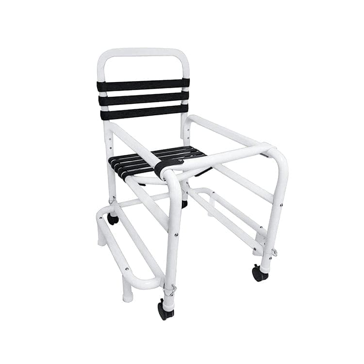 Mor-Medical Mor-Medical Deluxe New Era Patented Infection Control 18" Outrigger Walker with Soft Touch Seat and Back, User-Friendly Safety Gate, 3" All Locking Casters, 310 lbs wt capacity DNE-W310-OR-3TWL