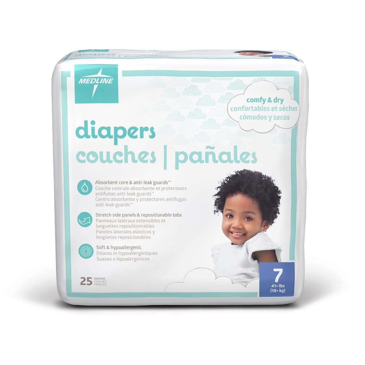 Medline Medline Disposable Baby Diapers MBD2007Z