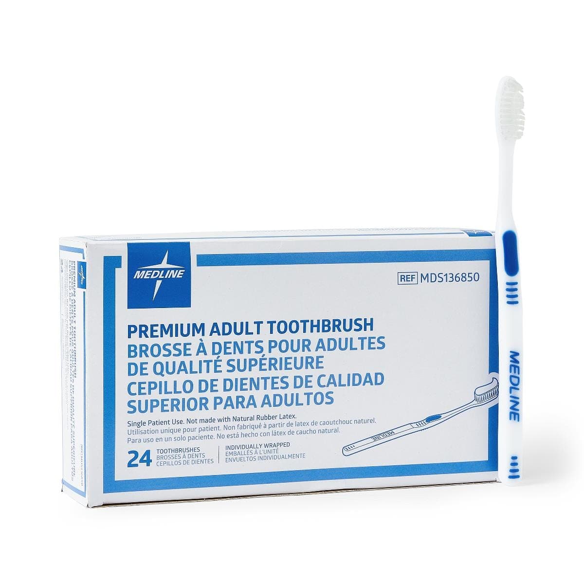 Medline Medline Premium Adult Toothbrush MDS136850Z