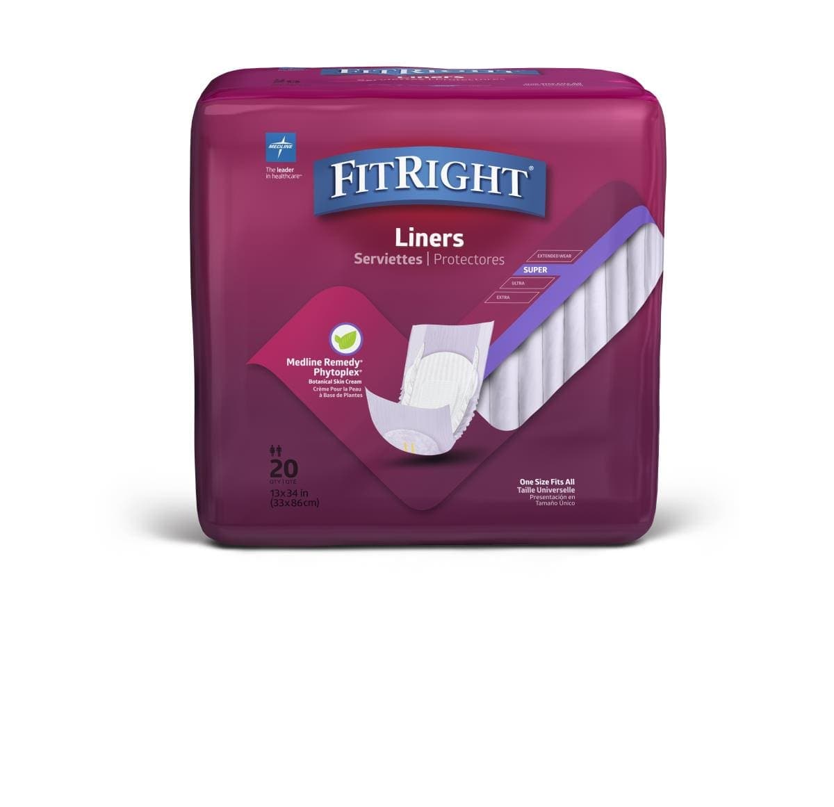 Medline Medline FitRight Incontinence Liners FITLINER500