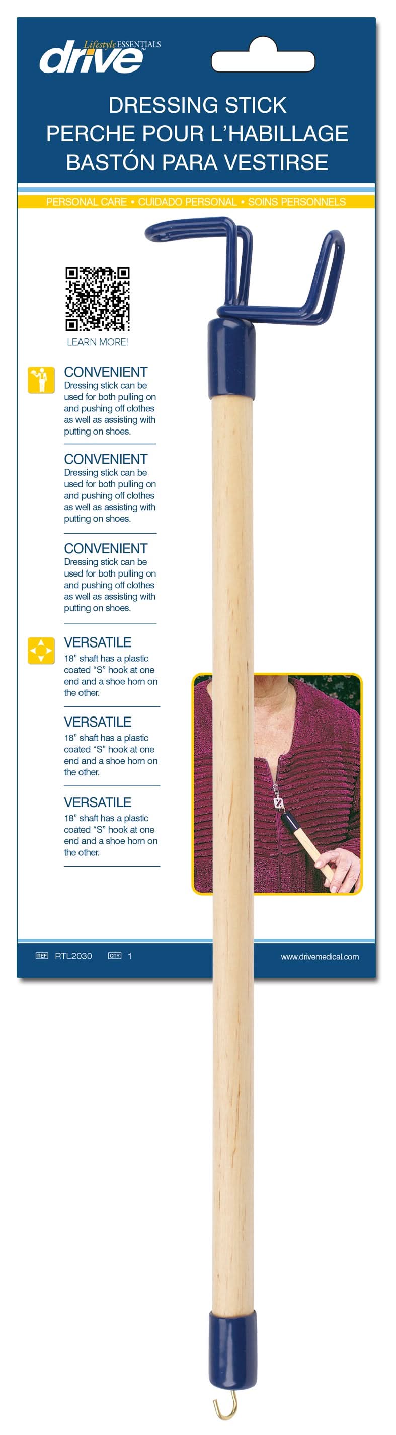 Drive Medical Lifestyle Dressing Stick