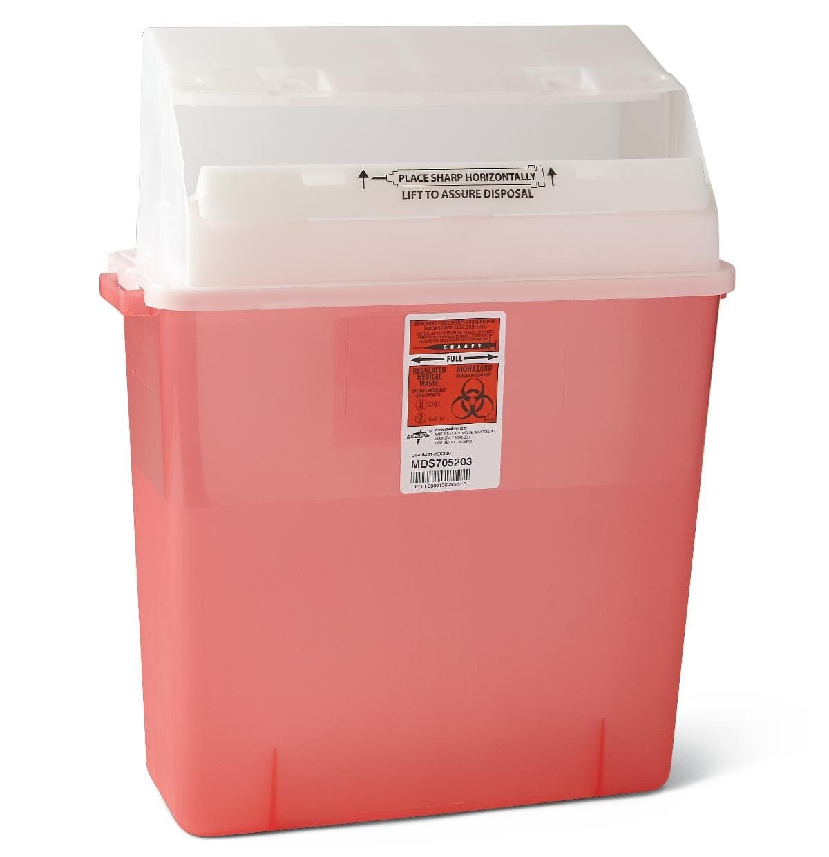 Medline Medline Biohazard Patient Room Sharps Disposal Containers MDS705203H