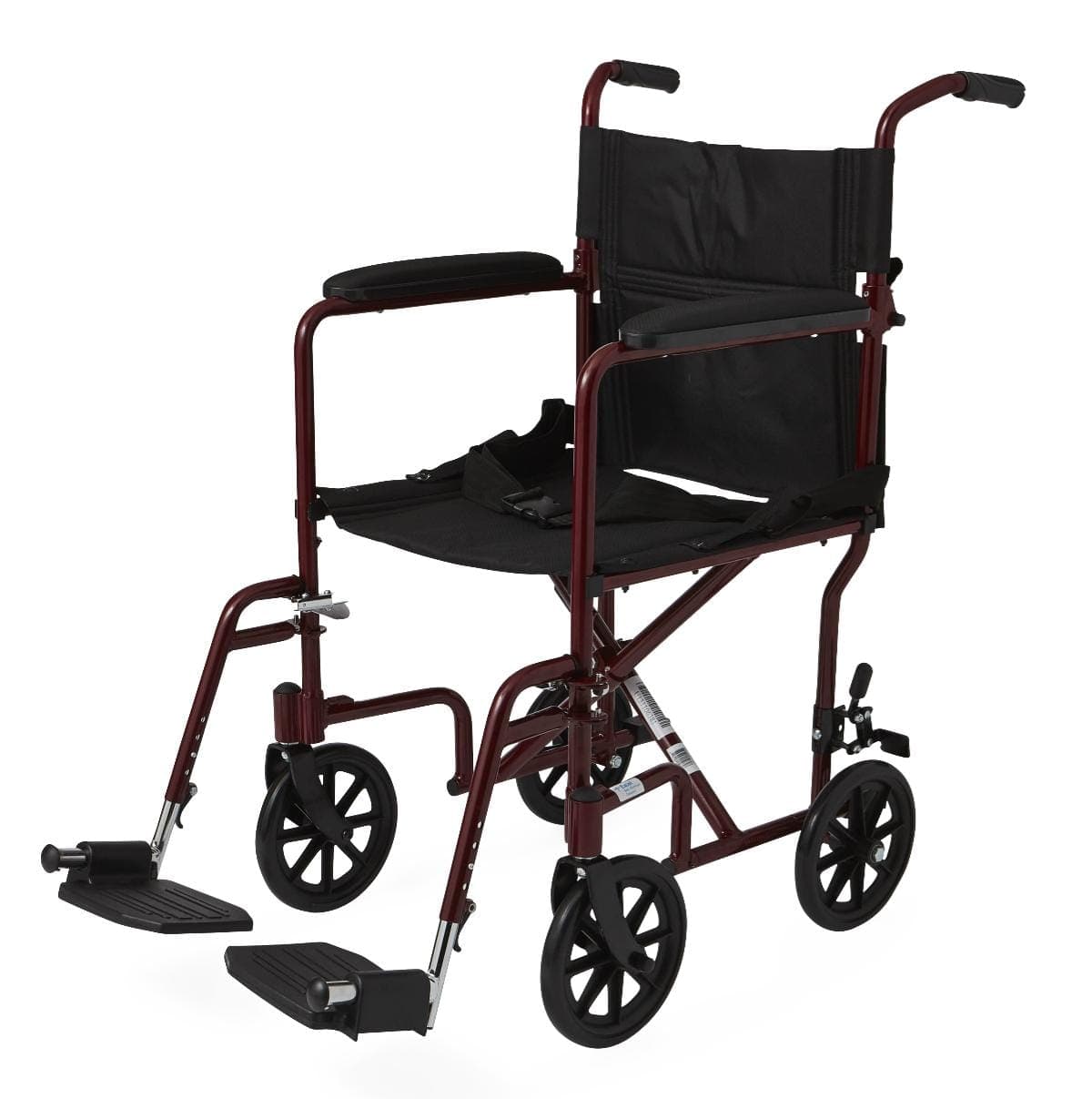 Medline Medline Basic Aluminum Transport Chair with 8" Wheels MDS808200ARE