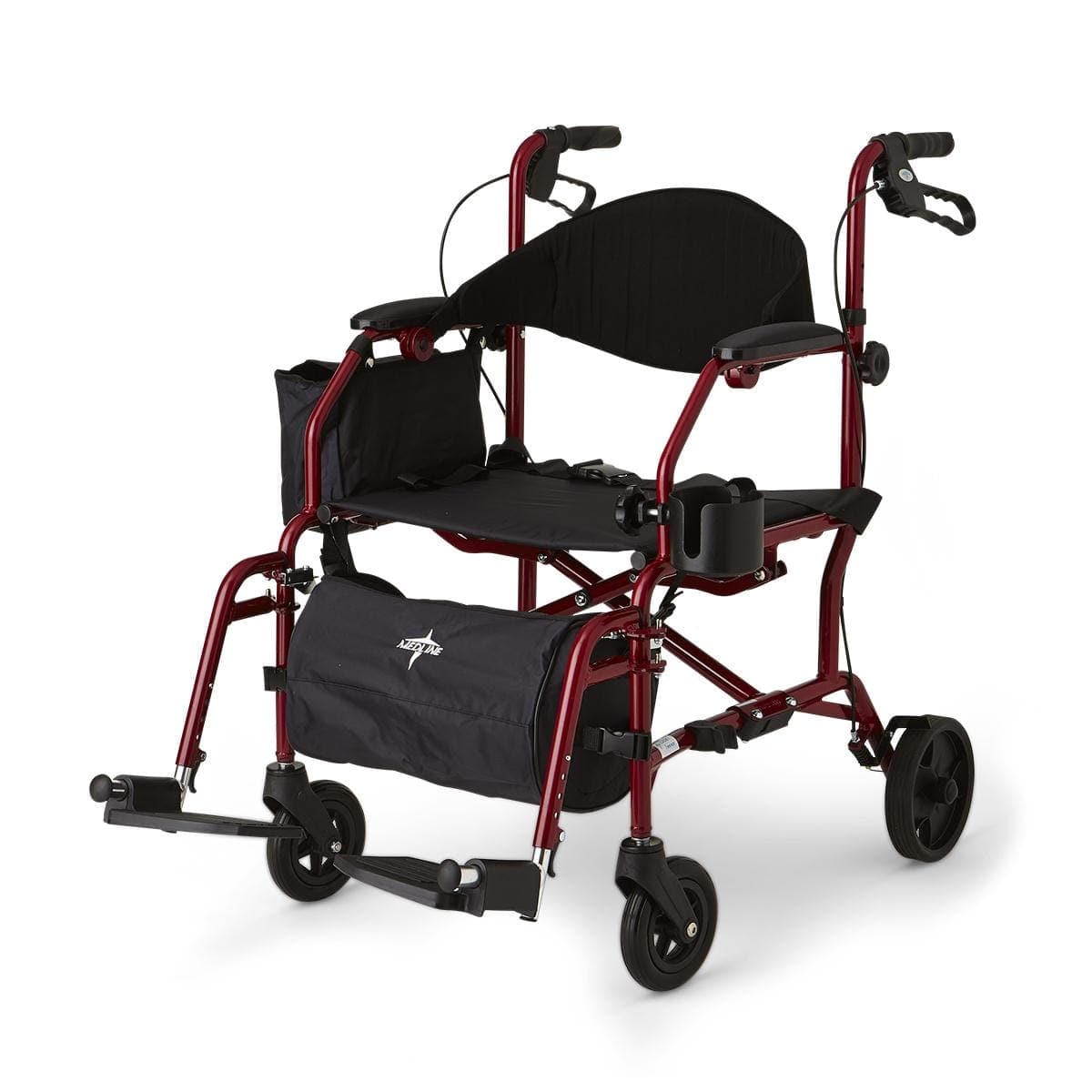 Medline Medline Combination Rollator/Transport Chair MDS808200TRR