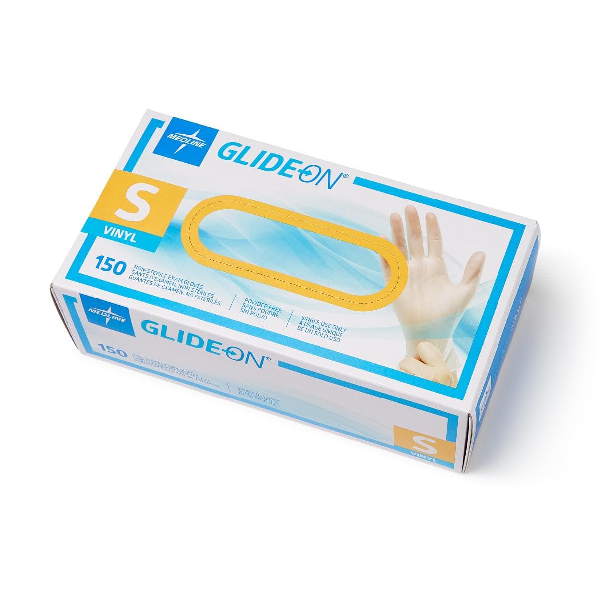 Medline Medline Glide-On Powder-Free Vinyl Exam Gloves GLIDE511H