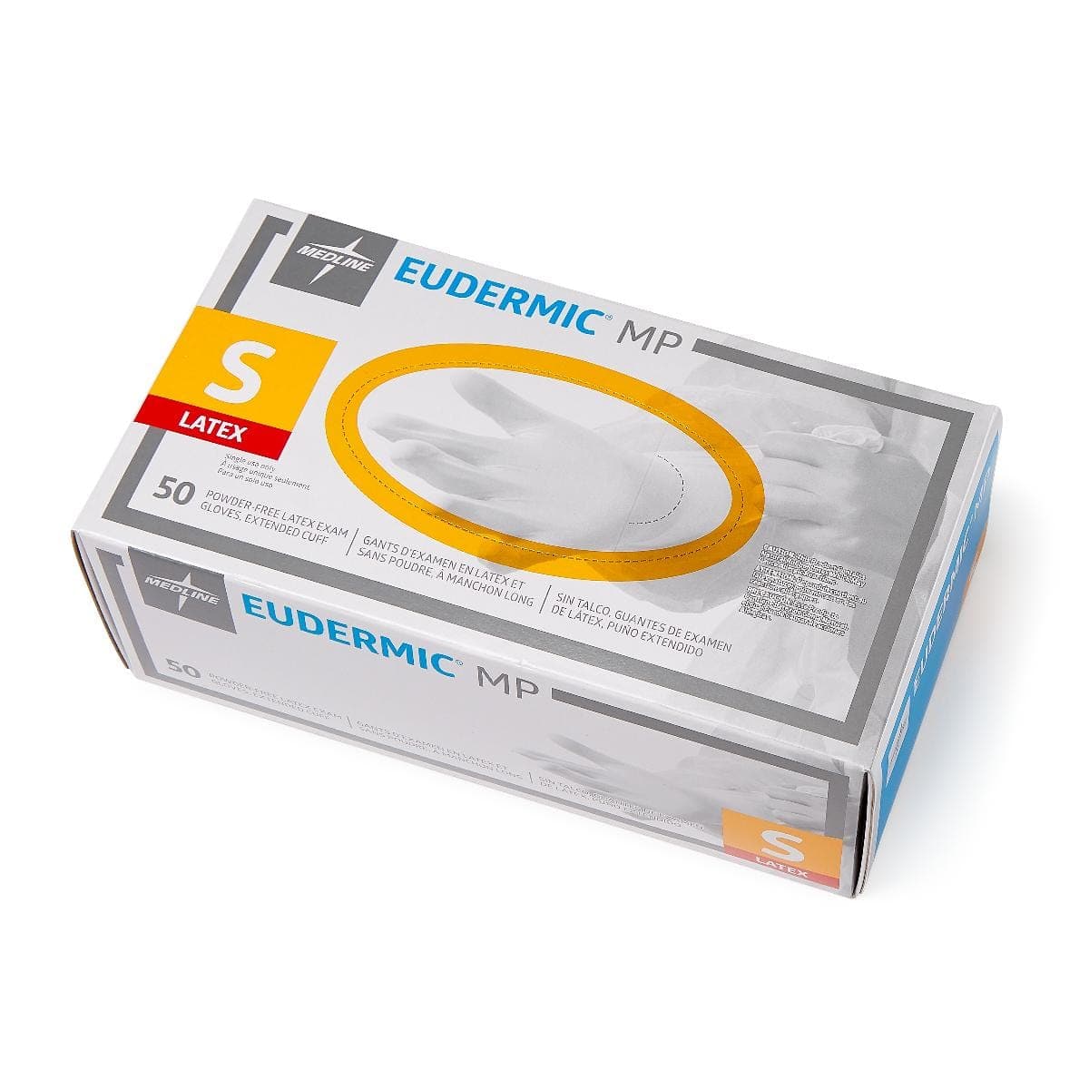 Medline Medline Eudermic MP High-Risk Powder-Free Latex Exam Gloves 485601H