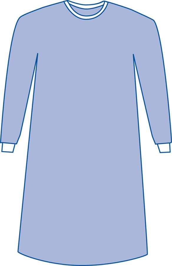Medline Medline Sterile Non-Reinforced Aurora Surgical Gowns with Set-In Sleeves DYNJP2703H