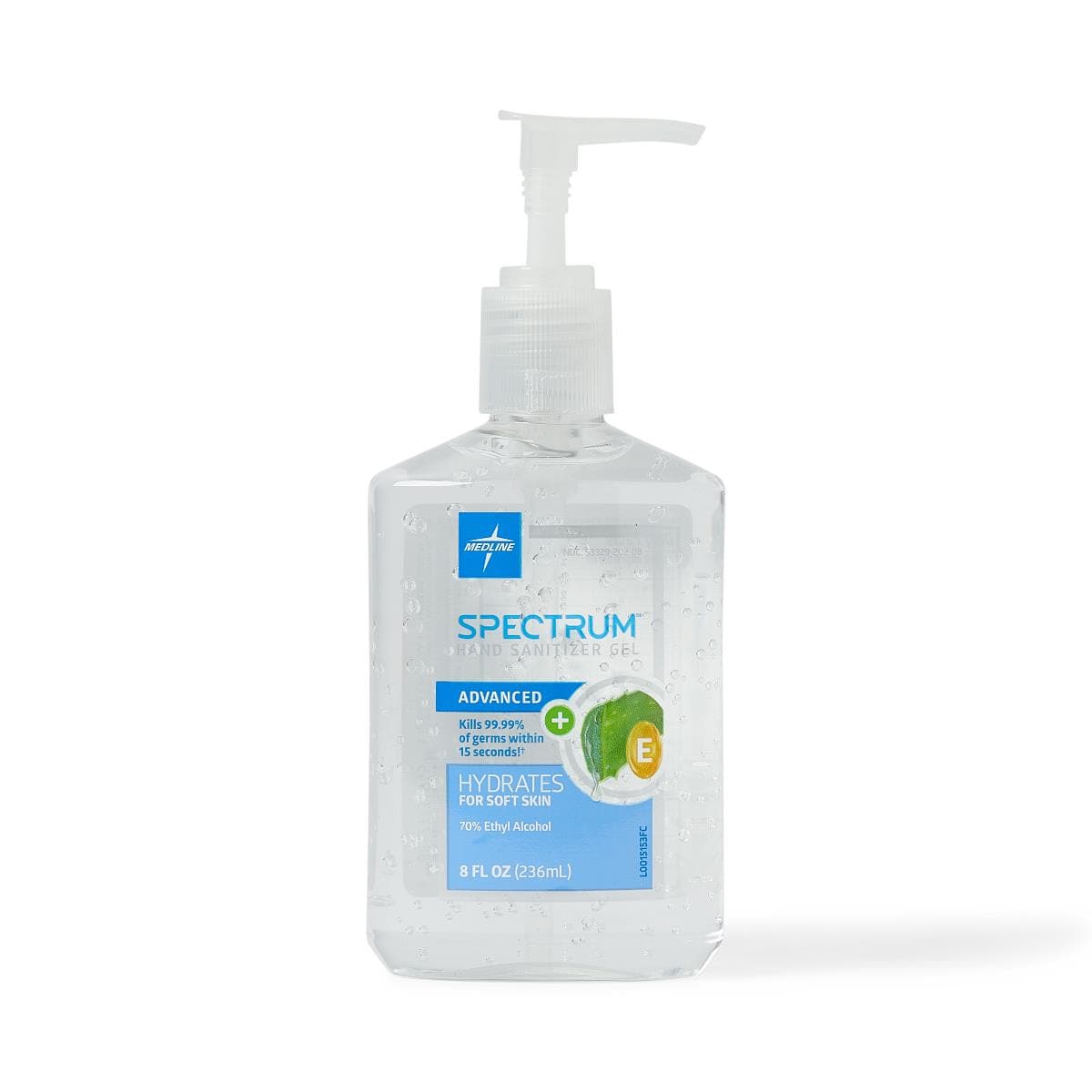 Medline Medline Spectrum Advanced Hand Sanitizer Gel with Aloe Vera and Vitamin E HH70G08H