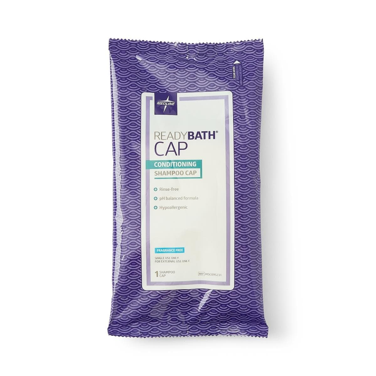 Medline Medline ReadyBath Rinse-Free Shampoo and Conditioning Caps MSC095231H