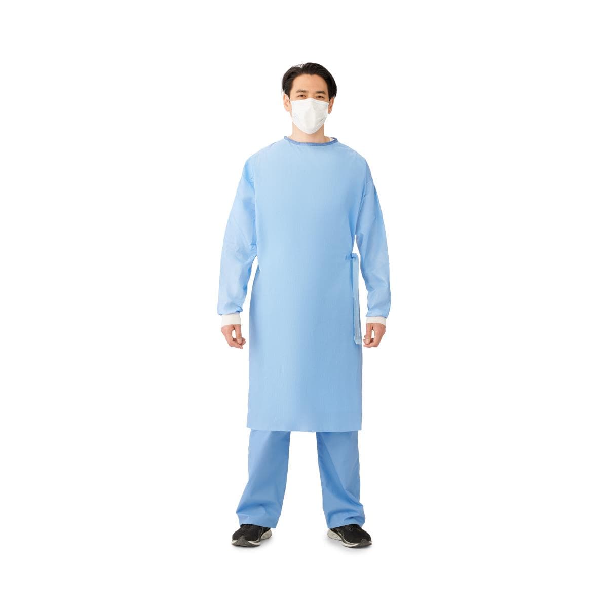 Medline Medline Sterile Poly-Reinforced Breathable Film Sleeve Sirus Gowns DYNJP2207SH