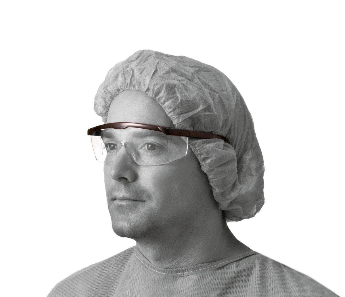 Medline Medline Clear Safety Glasses with Black Frame NON24774H