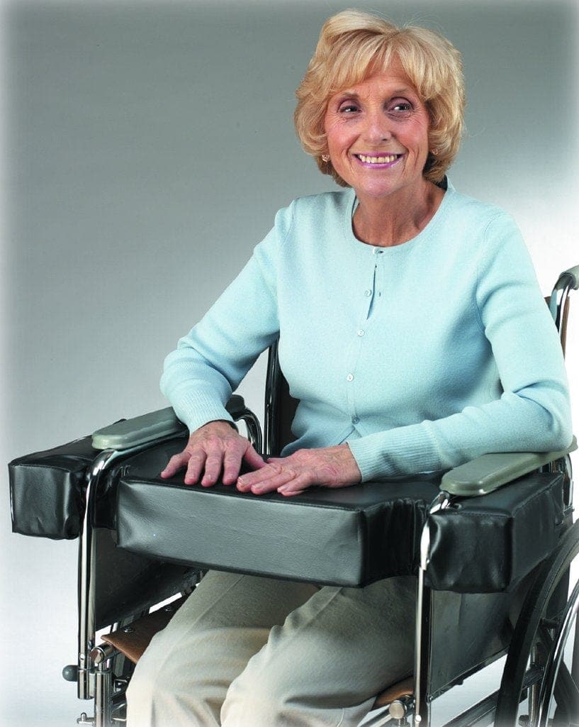 SkilCare SkilCare Lap Top 4" Thick Cushion w/Cutouts for Full-Arm Wheelchairs