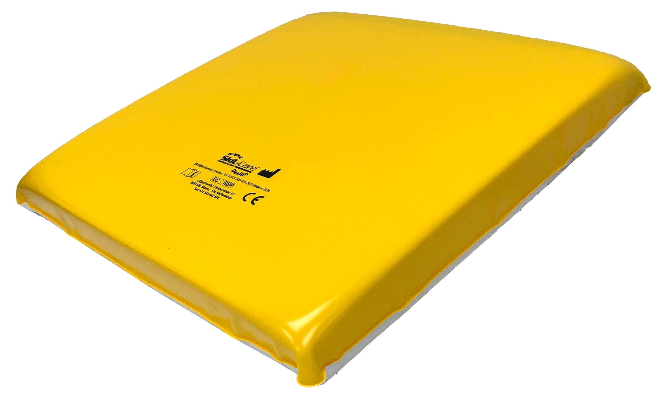 SkilCare SkilCare PathoShield Solid Foam Cushion, 14"W x 14"D x 2"H, Yellow