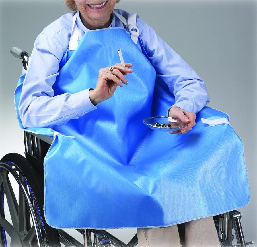 SkilCare SkilCare Smokers Apron for Wheelchair, White
