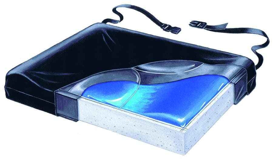 SkilCare SkilCare Stability Plus 16" Gel-Foam Vinyl Cushion w/LSI Cover