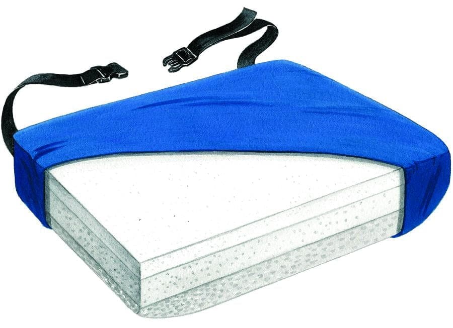 SkilCare SkilCare Tri-Foam 16" Gel-Infused Visco Sling Seat Cushion w/LSII Cover