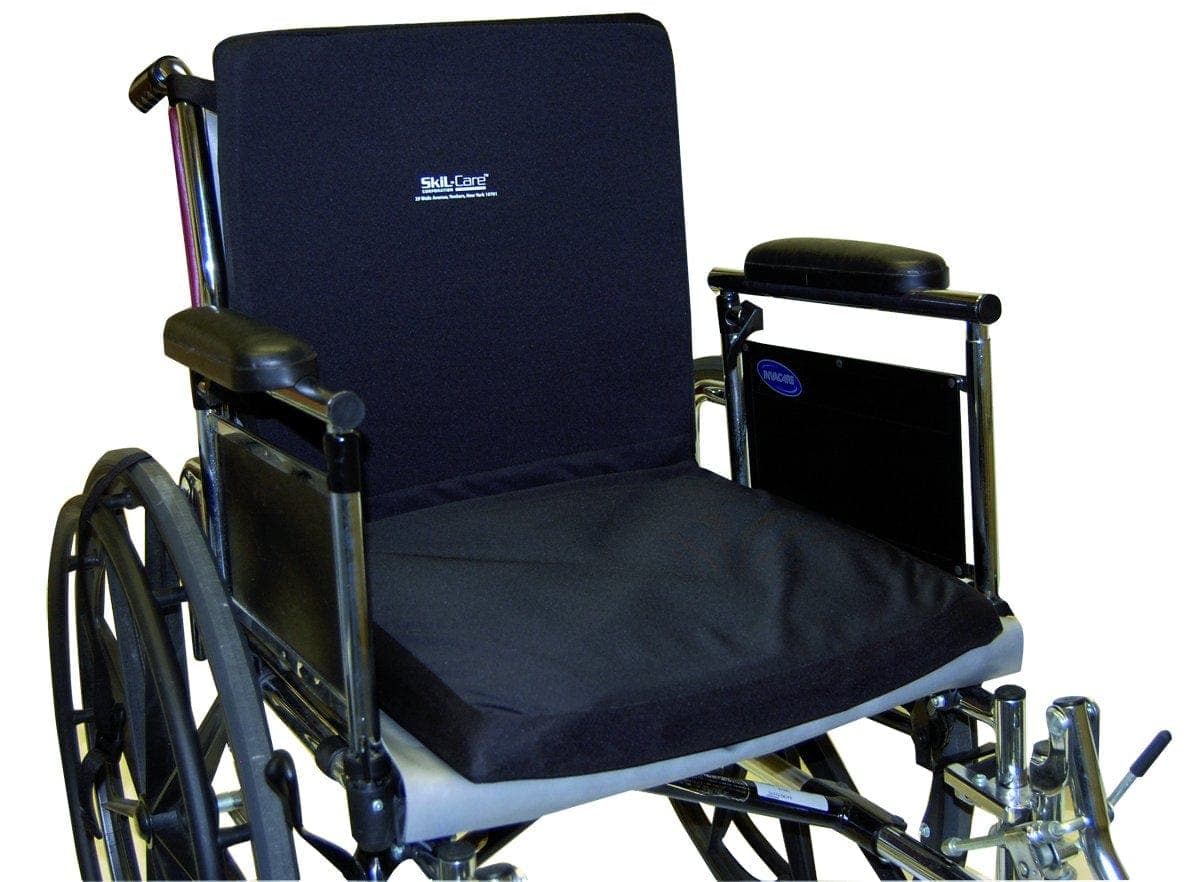 SkilCare SkilCare Wheelchair 16" Backrest Seat Combo w/Gel-Foam X-Cushion