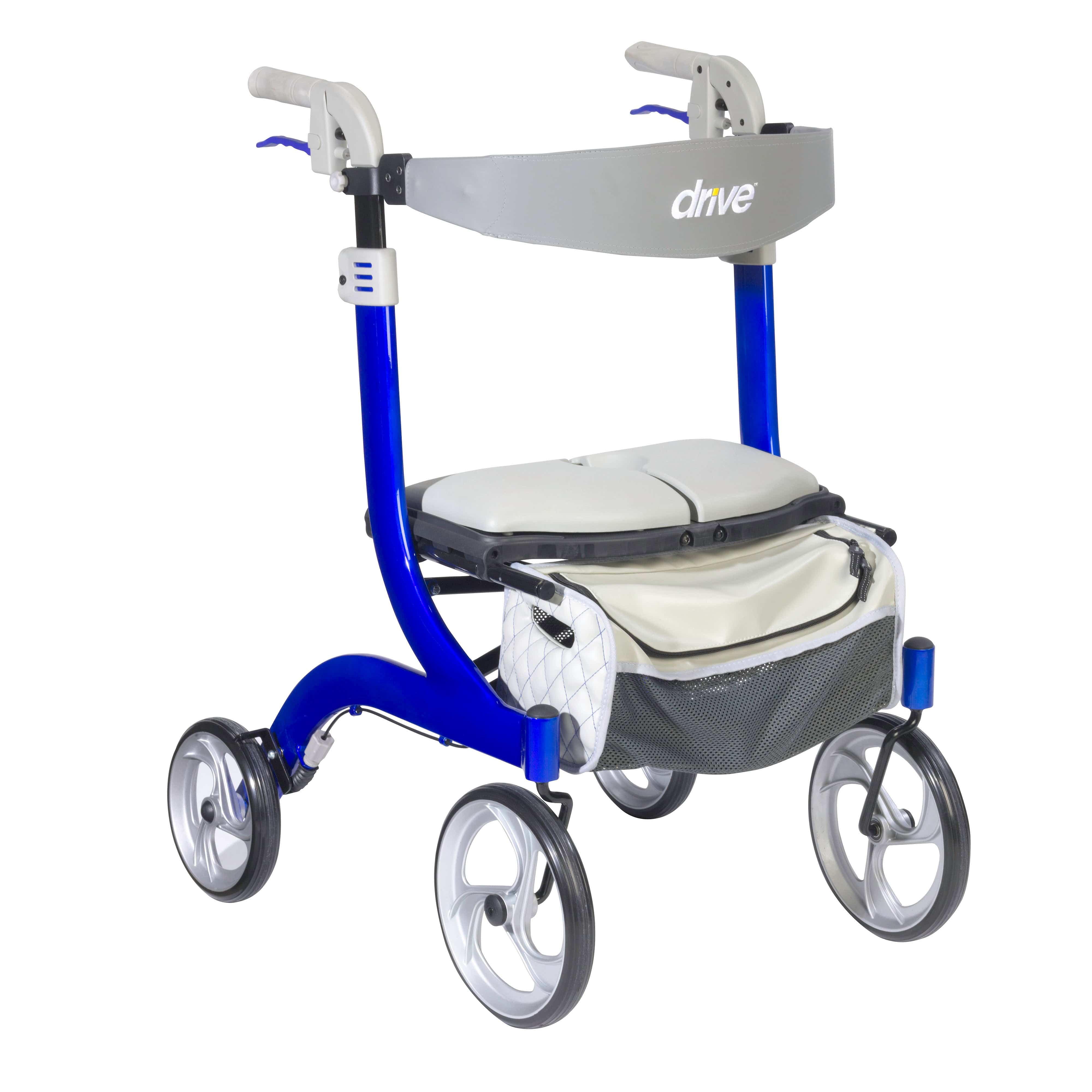 Drive Medical Drive Medical Nitro DLX Euro Style Rollator Rolling Walker rtl10266bl-hs