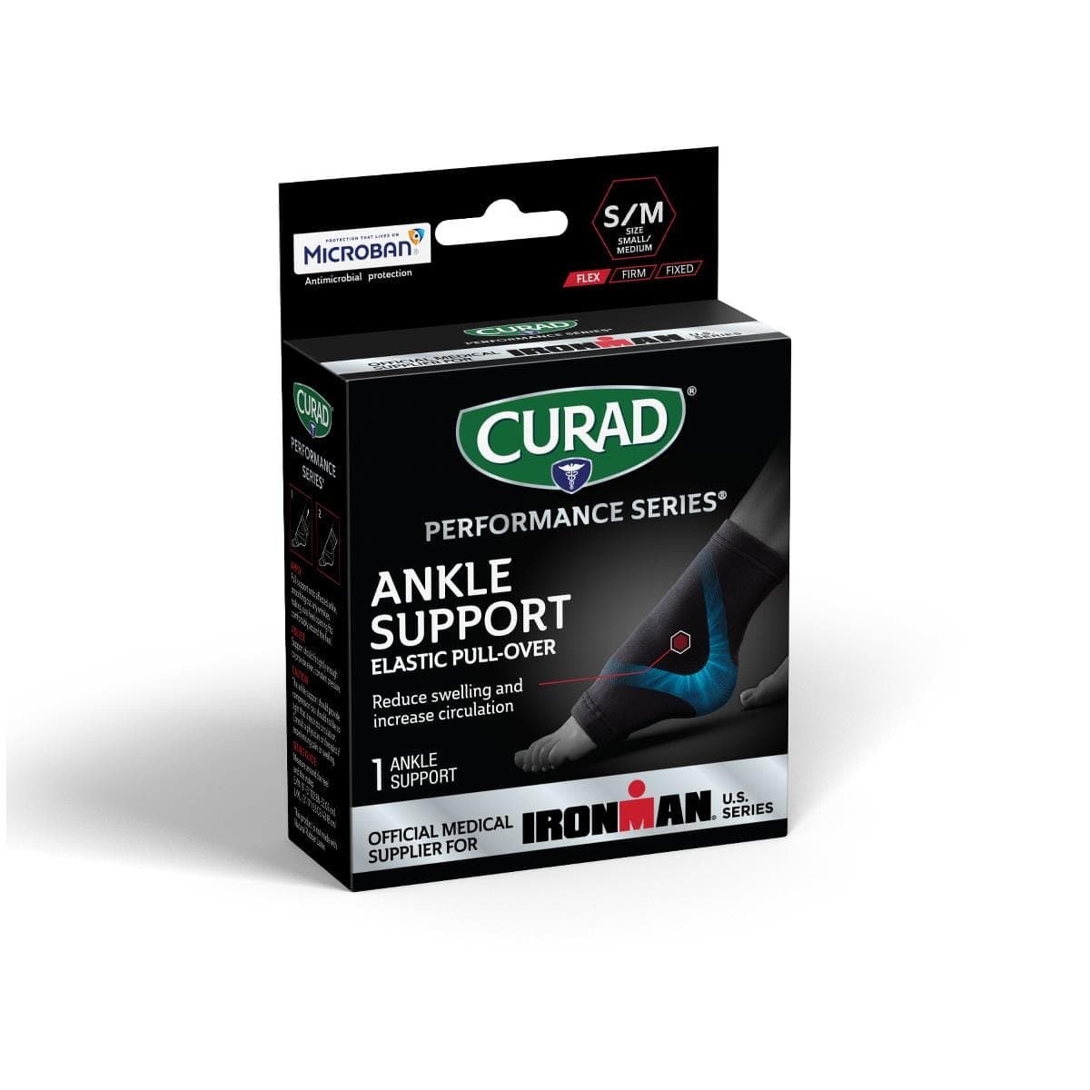 Medline Medline CURAD Performance Series IRONMAN Elastic Ankle Supports CURIM26100SM