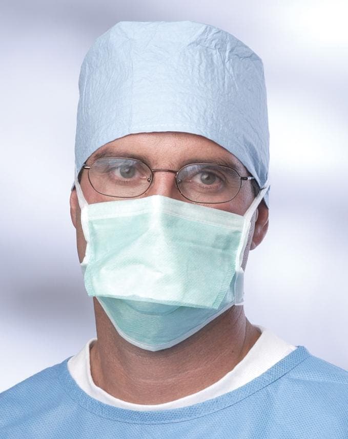 Medline Medline Duckbill-Style Surgical Face Mask with Ties NON27373AZ