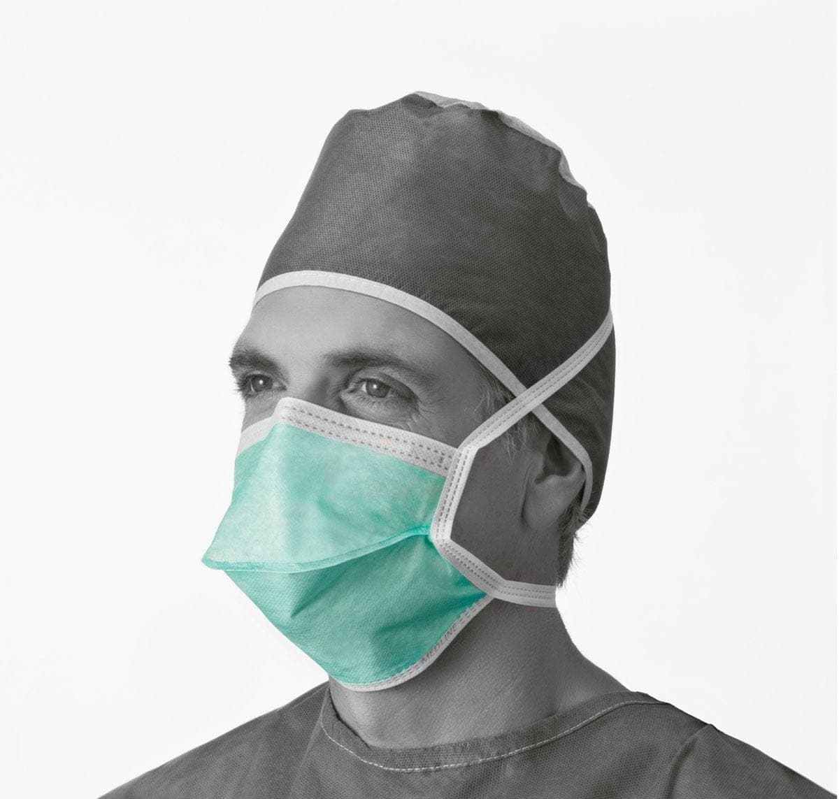 Medline Medline Duckbill-Style Surgical Face Mask with Ties NON27373A