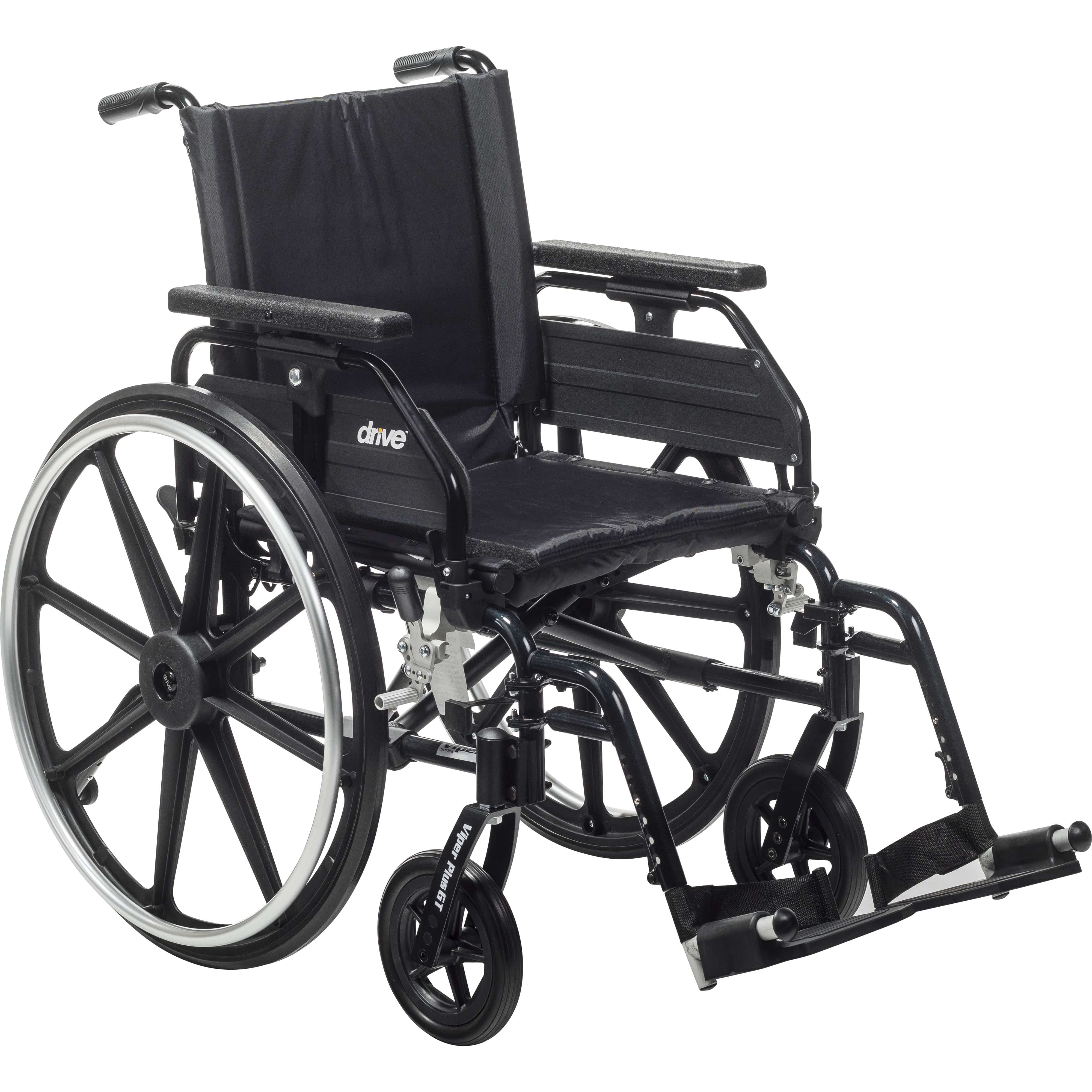 Drive Medical Drive Medical Viper Plus GT Wheelchair with Universal Armrests pla416fbuarad-sf