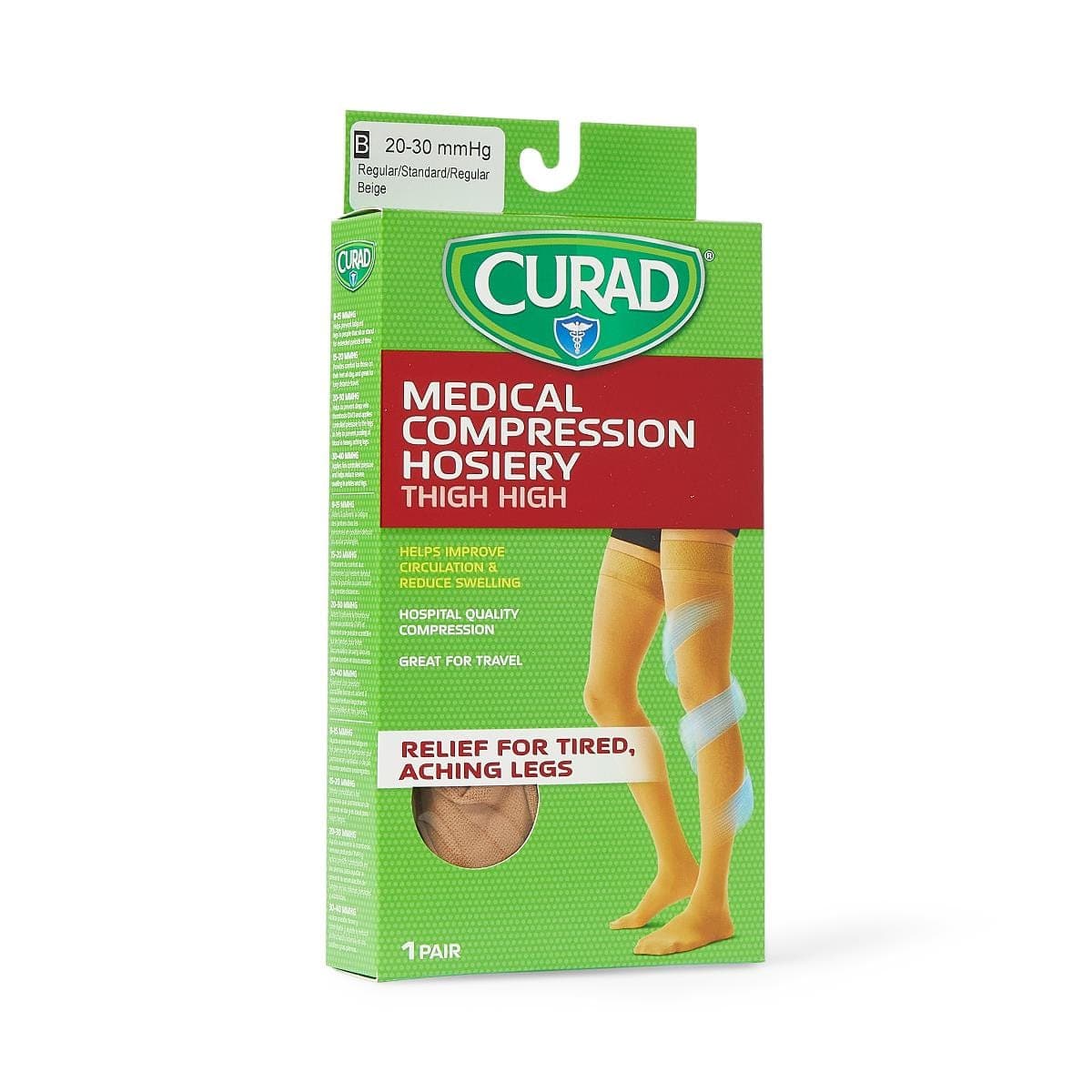 Medline Medline CURAD Thigh 20-30mmHg Compression Hosiery MDS1708BTH