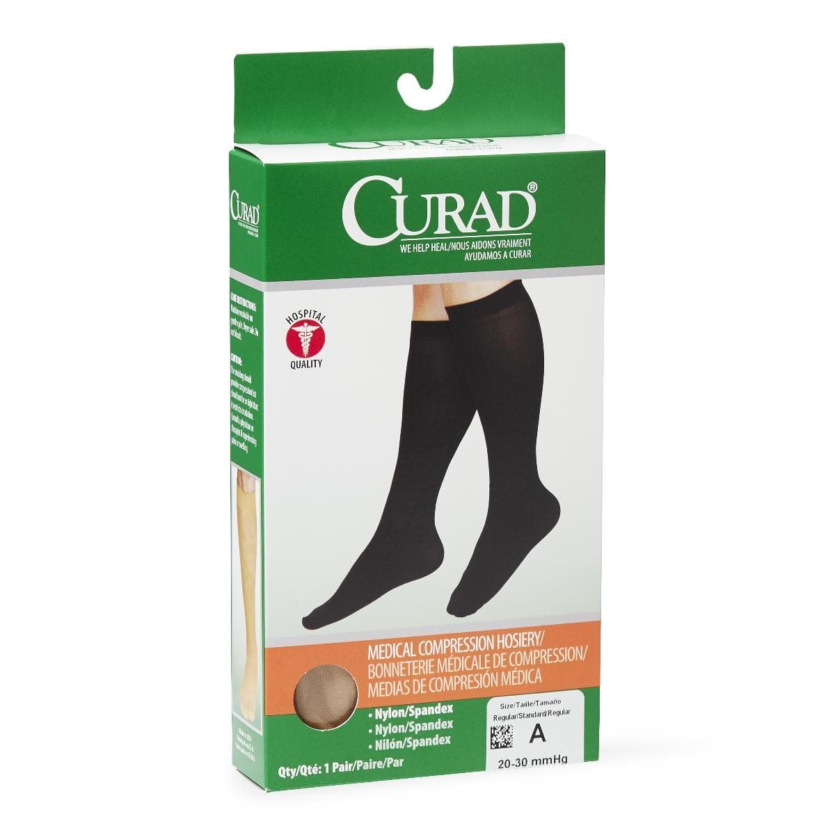 Medline Medline CURAD Knee 20-30mmHg Compression Hosiery MDS1702ATH