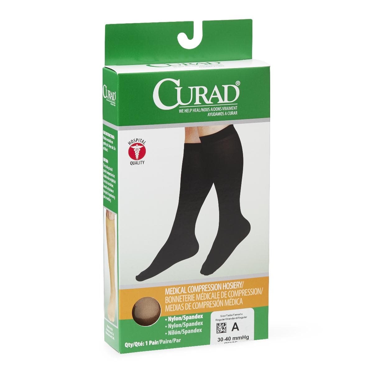 Medline Medline CURAD Knee 30-40mmHg Compression Hosiery MDS1704ATH