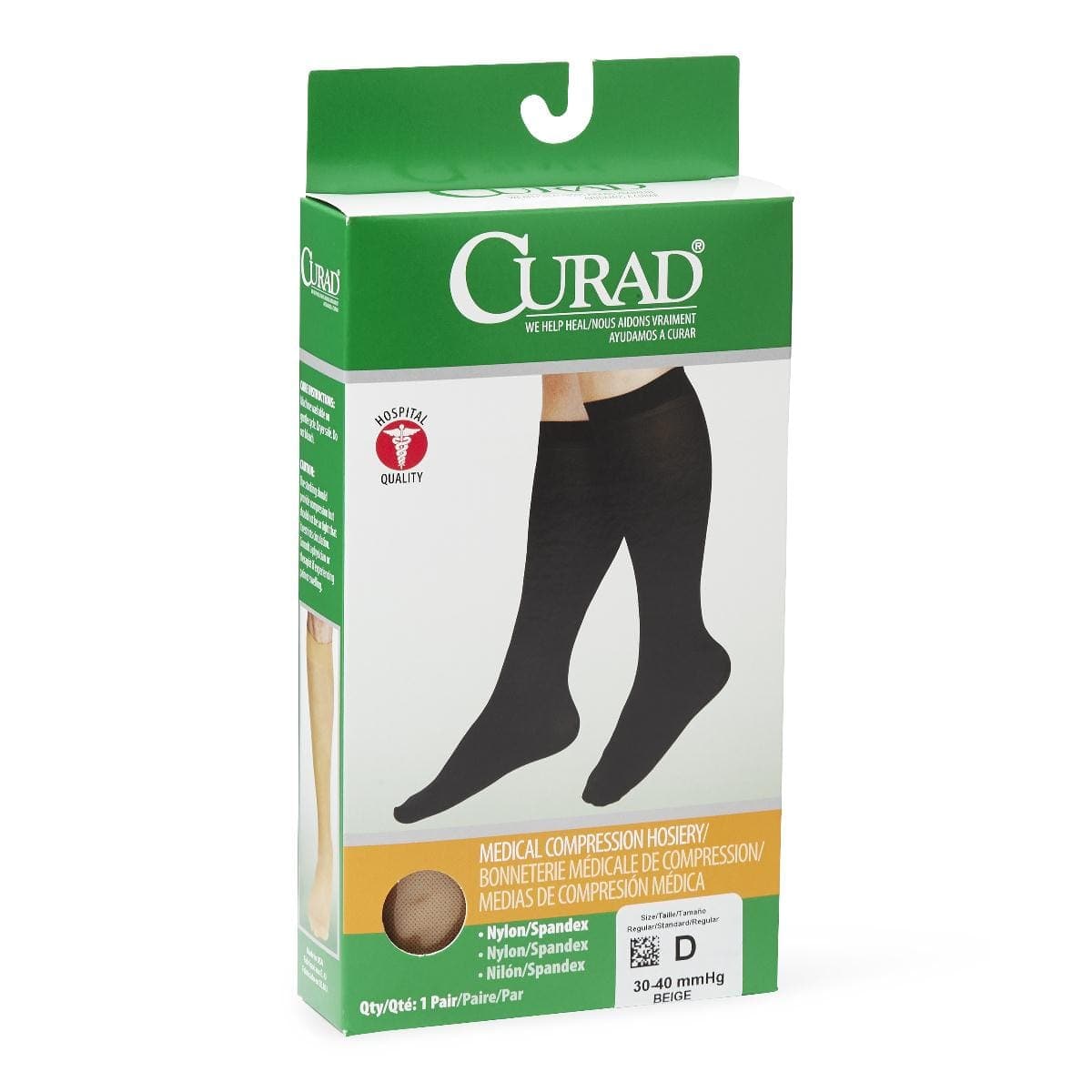 Medline Medline CURAD Knee 30-40mmHg Compression Hosiery MDS1704DTH