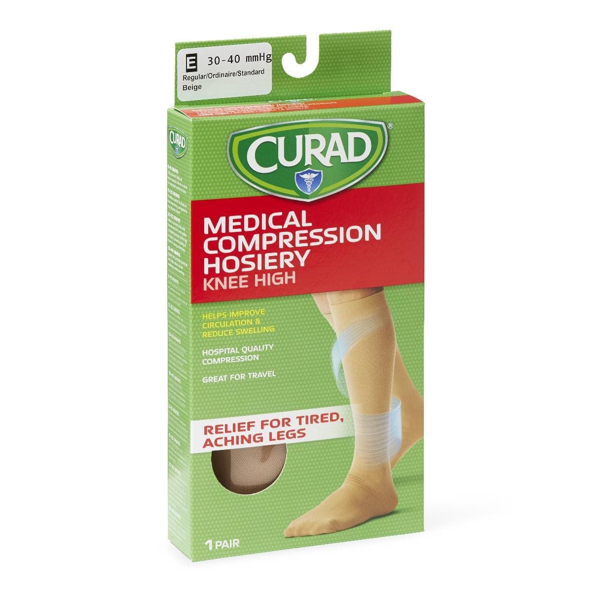 Medline Medline CURAD Knee 30-40mmHg Compression Hosiery MDS1704ETH