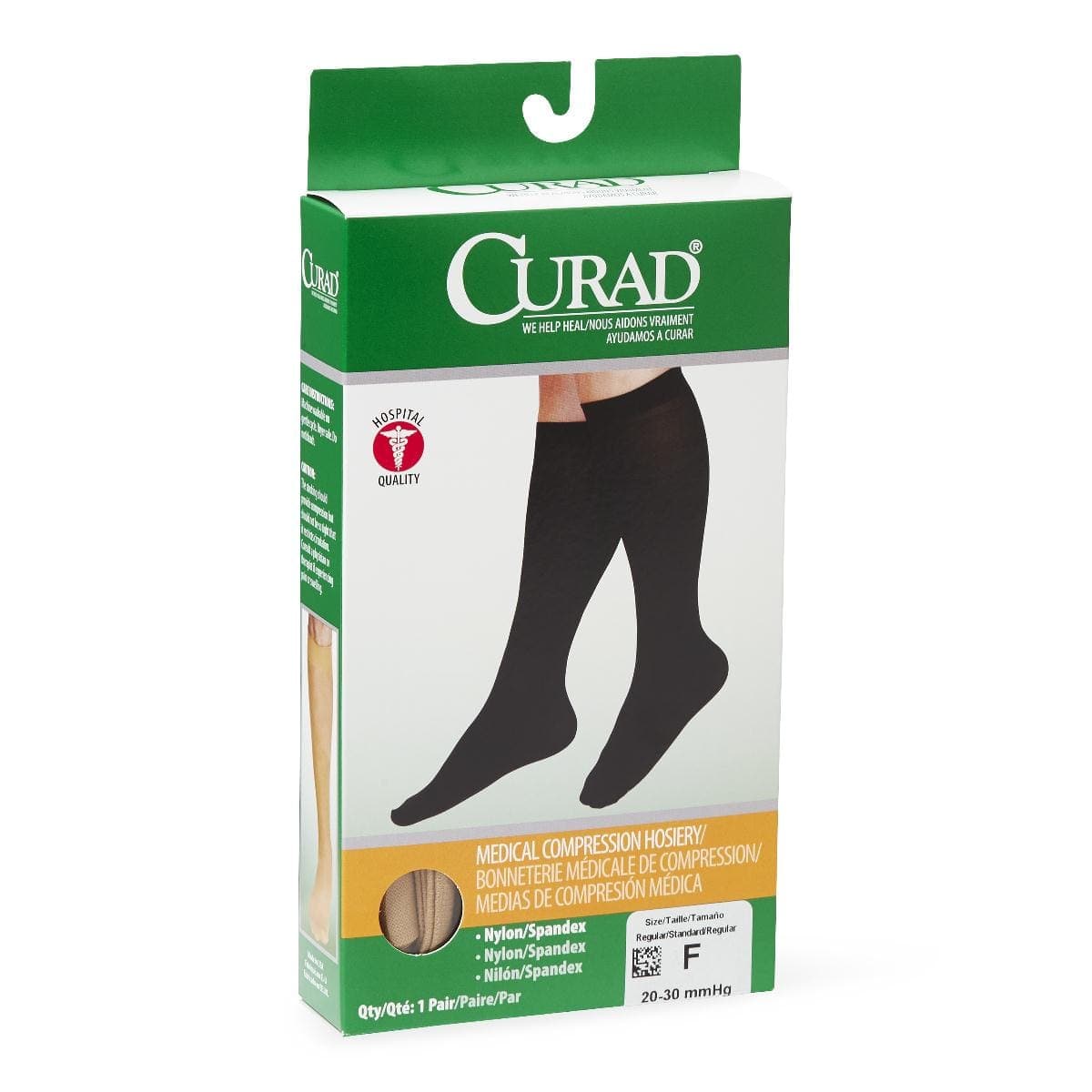 Medline Medline CURAD Knee 20-30mmHg Compression Hosiery MDS1702FTH