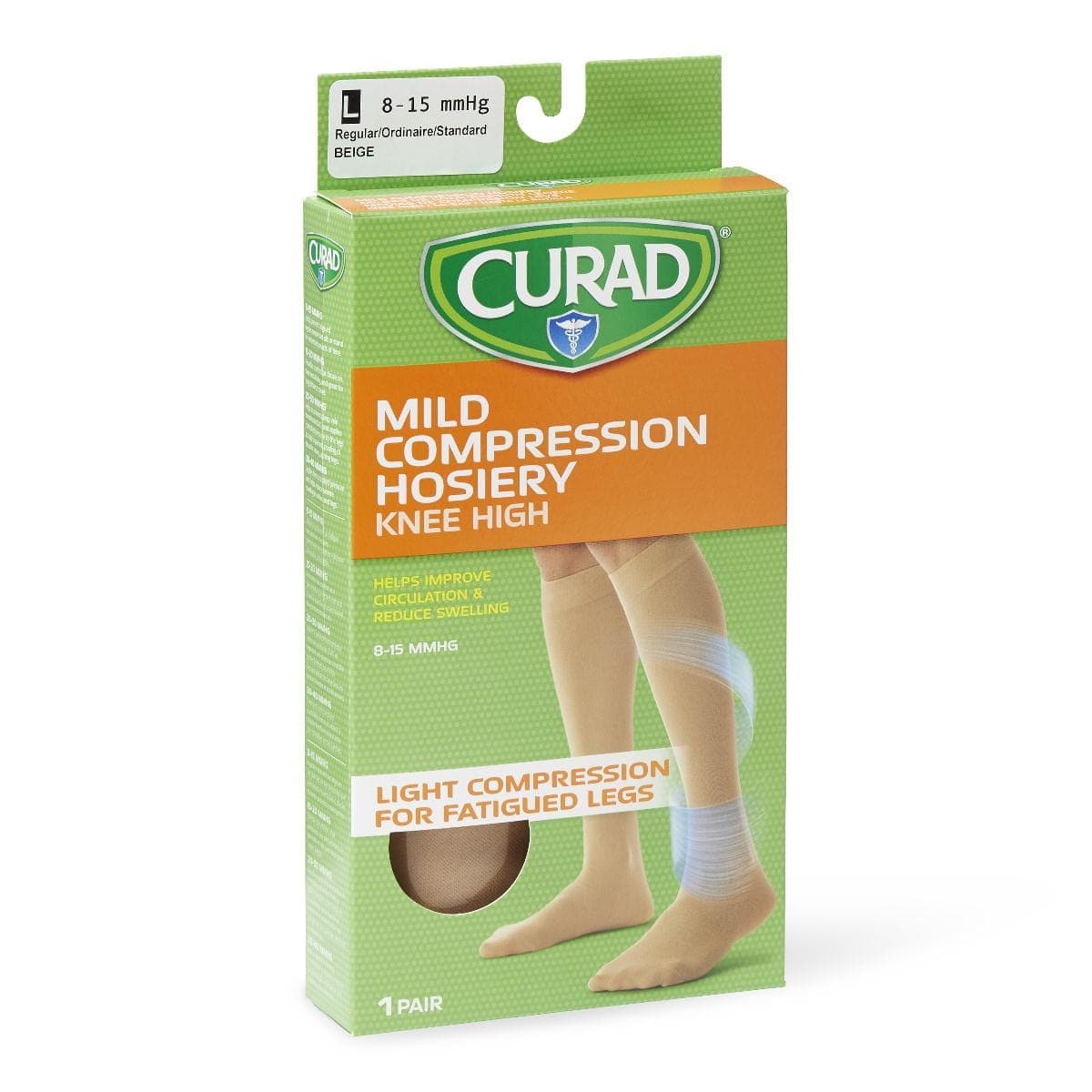 Medline Medline CURAD Knee 8-15mmHg Compression Hosiery MDS1712CTH