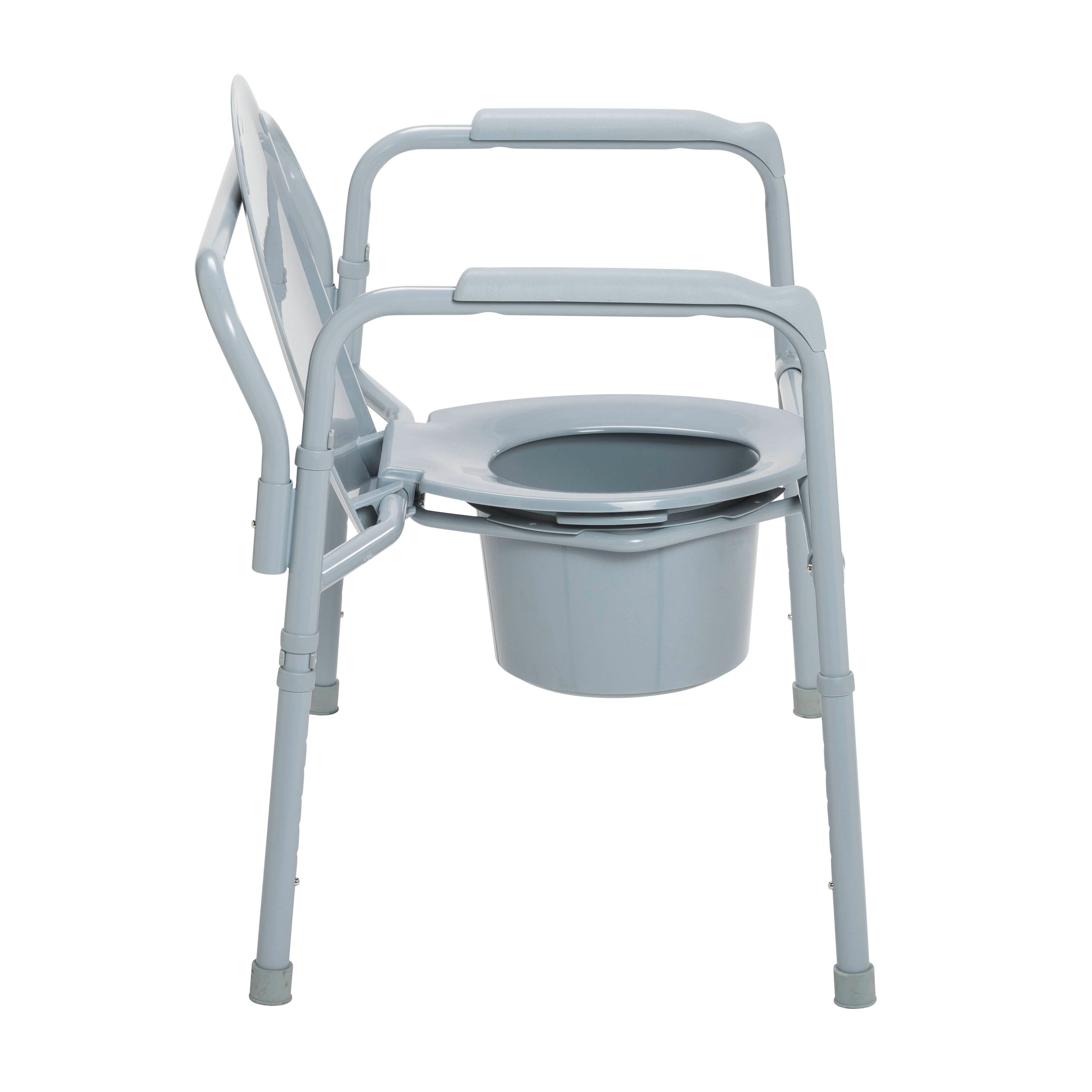 Drive Medical Heavy Duty Bariatric Folding Bedside Commode Seat