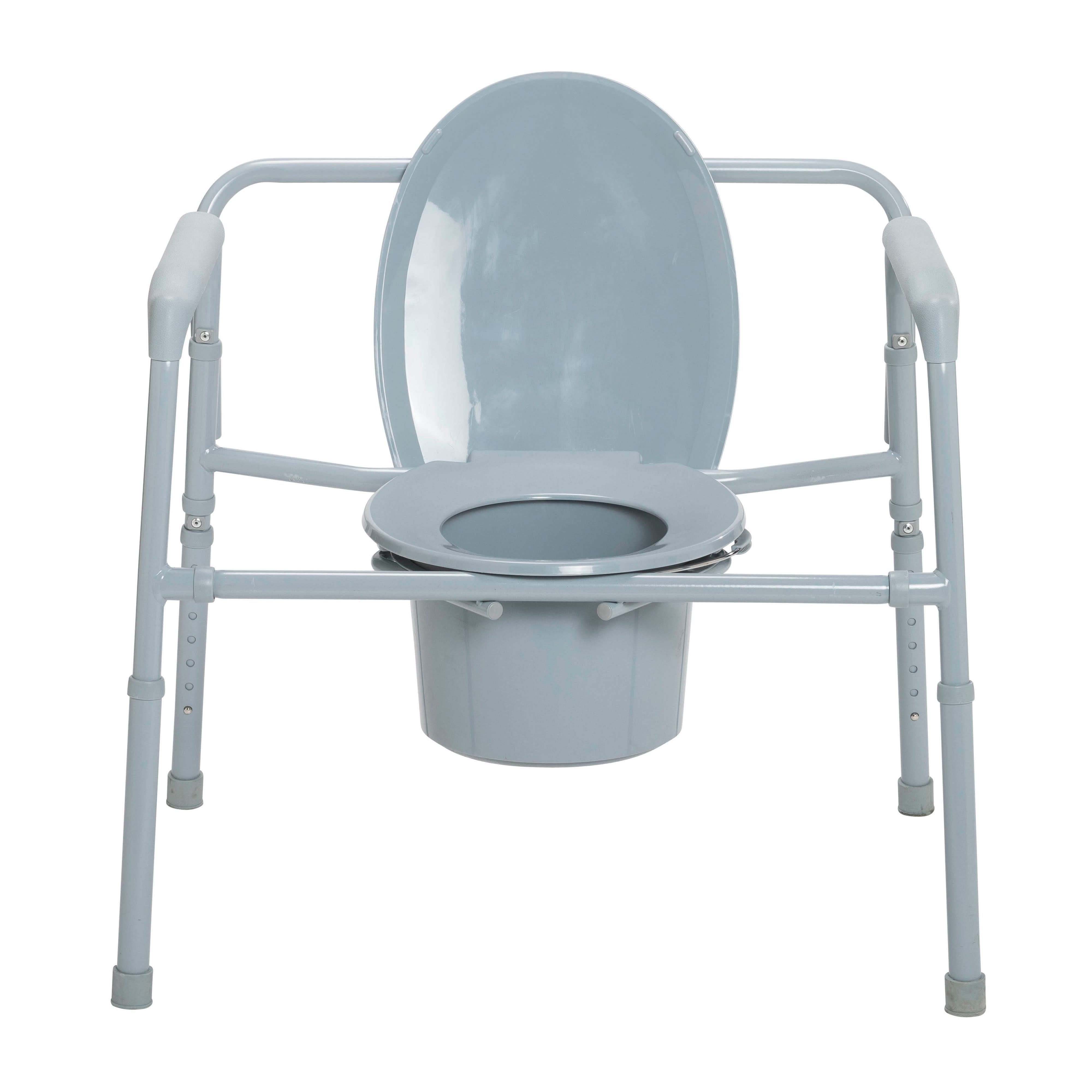 Drive Medical Heavy Duty Bariatric Folding Bedside Commode Seat