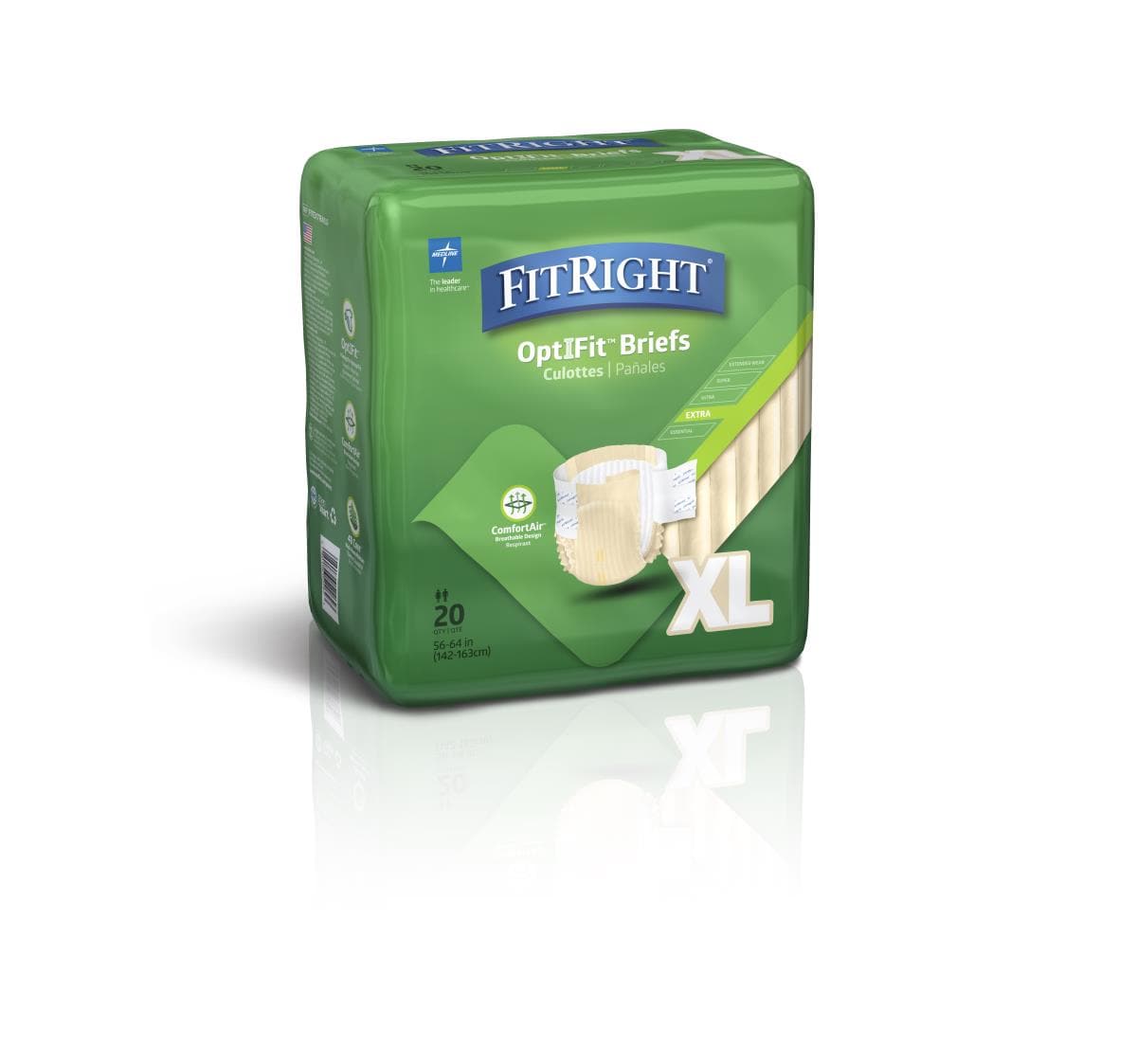 Medline Medline FitRight Extra Incontinence Briefs FITEXTRAXLGZ