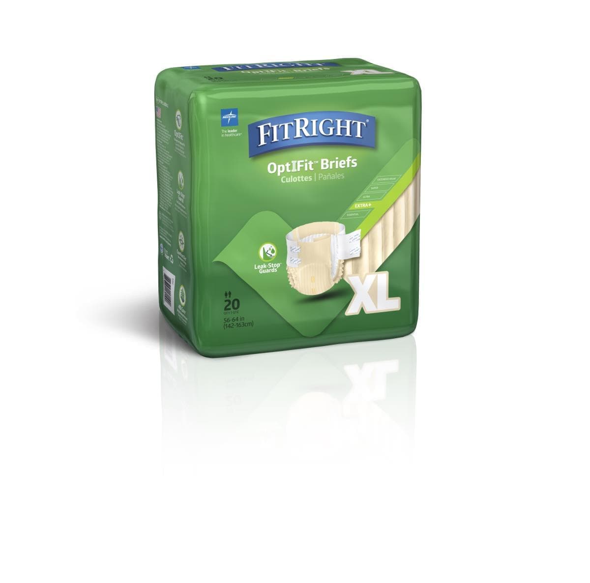 Medline Medline FitRight Plus Incontinence Briefs FITPLUSXLGZ