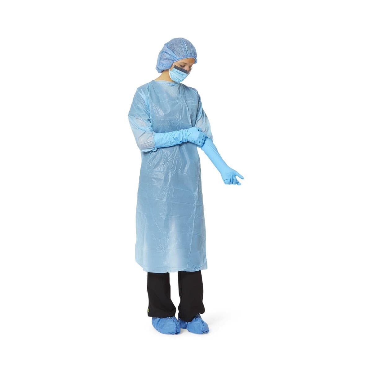 Medline Medline Disposable PE Film Gowns with Open Back CRI5001Z