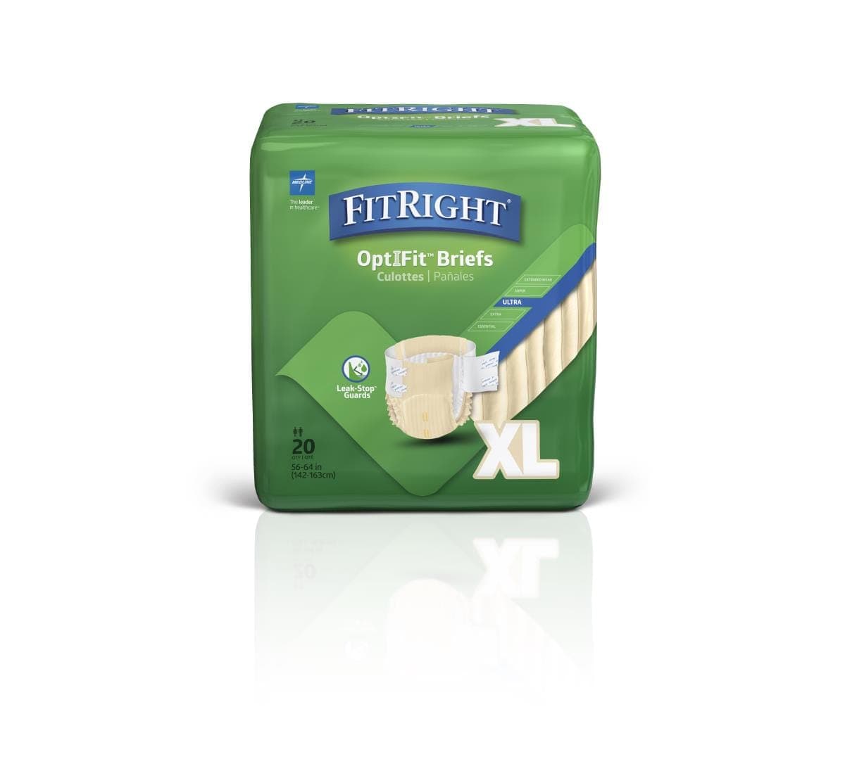 Medline Medline FitRight Ultra Incontinence Briefs FITULTRAXLG