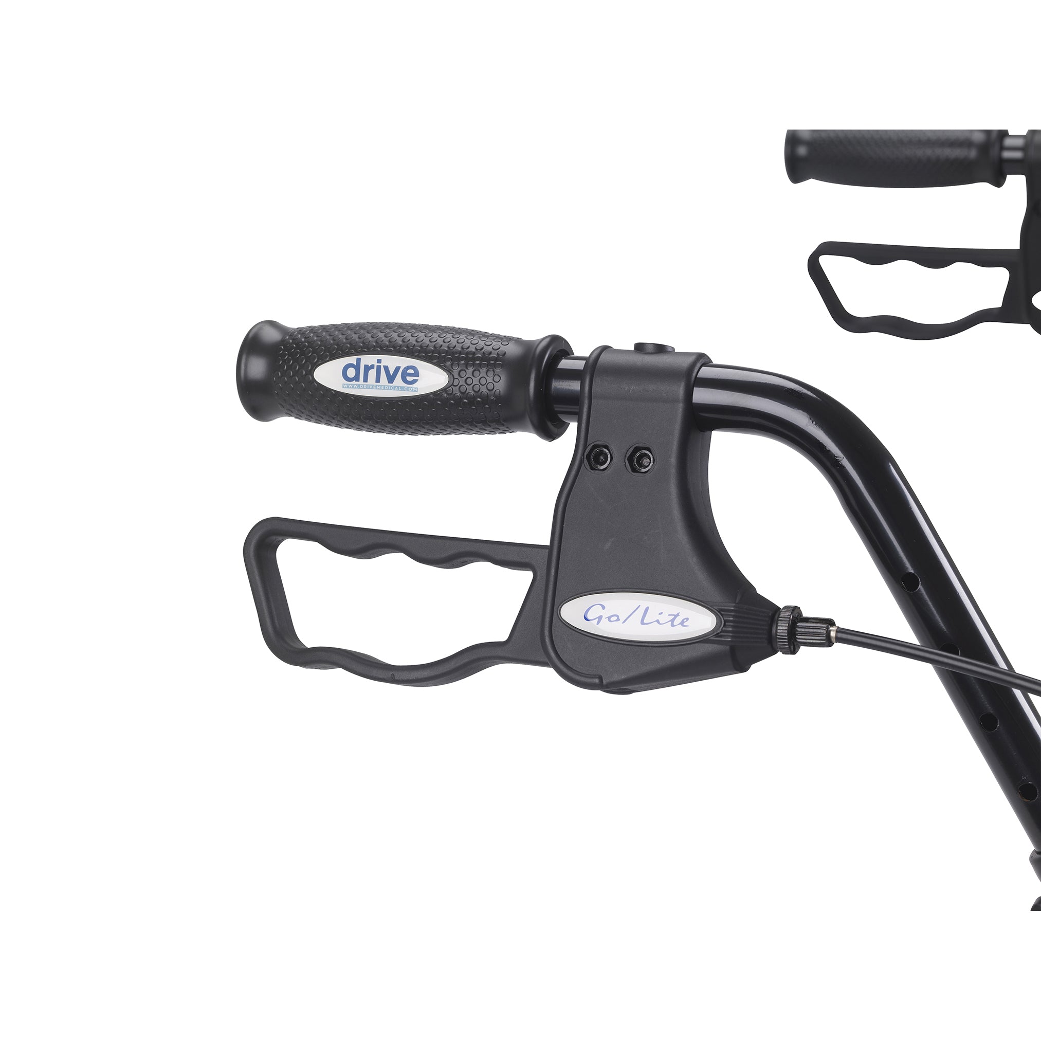 Drive Medical Heavy Duty Bariatric Rollator Rolling Walker with Large Padded Seat